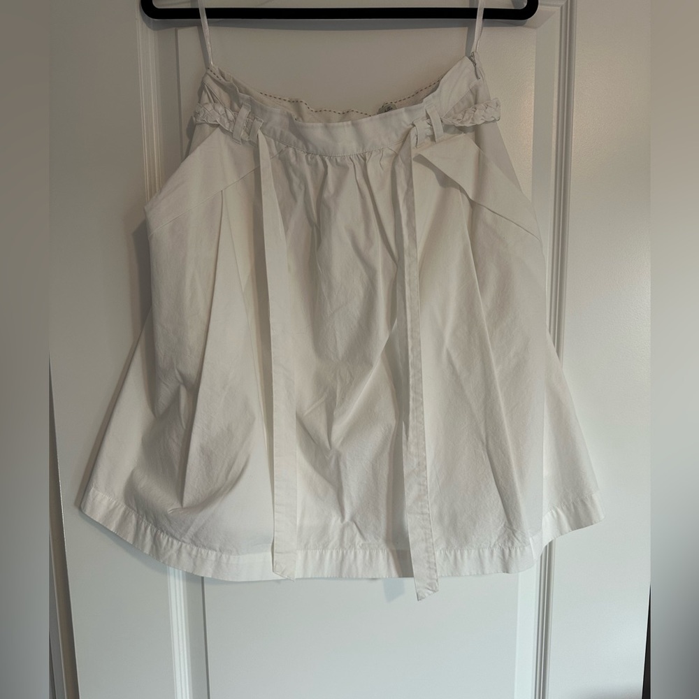 Lined white cotton skirt size 8